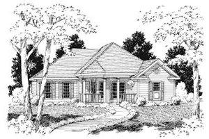 Traditional Exterior - Front Elevation Plan #37-134