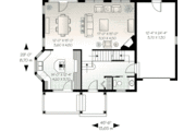 European Style House Plan - 3 Beds 2.5 Baths 1795 Sq/Ft Plan #23-575 