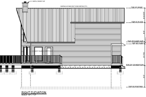 Exterior - Other Elevation for Country House Plan #126-223 - 3 bed, 2 bath