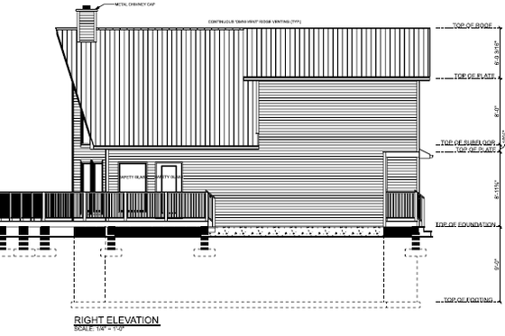 Exterior - Other Elevation for Country House Plan #126-223 - 3 bed, 2 bath
