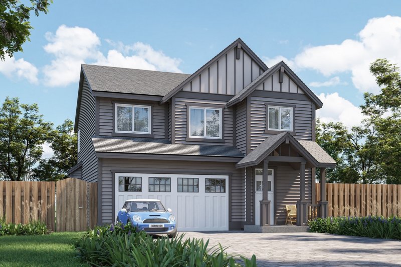Craftsman Style House Plan - 3 Beds 2.5 Baths 1635 Sq/Ft Plan #53-751