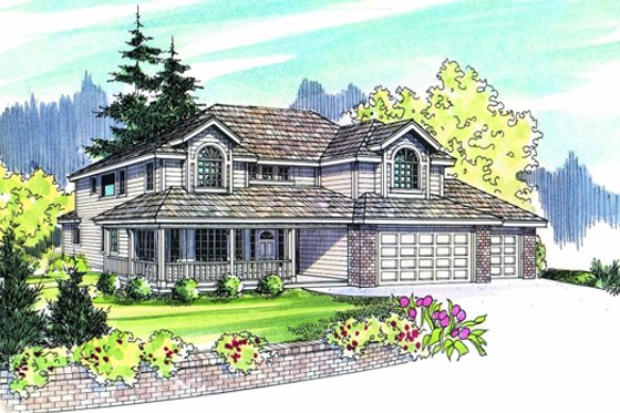 Exterior - Other Elevation for Traditional House Plan #124-479 - 3 bed, 2 bath
