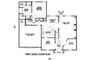 European Style House Plan - 4 Beds 2.5 Baths 2775 Sq/Ft Plan #81-13681 
