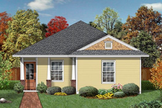 Exterior - Front Elevation for Cottage House Plan #84-450 - 4 bed, 2 bath