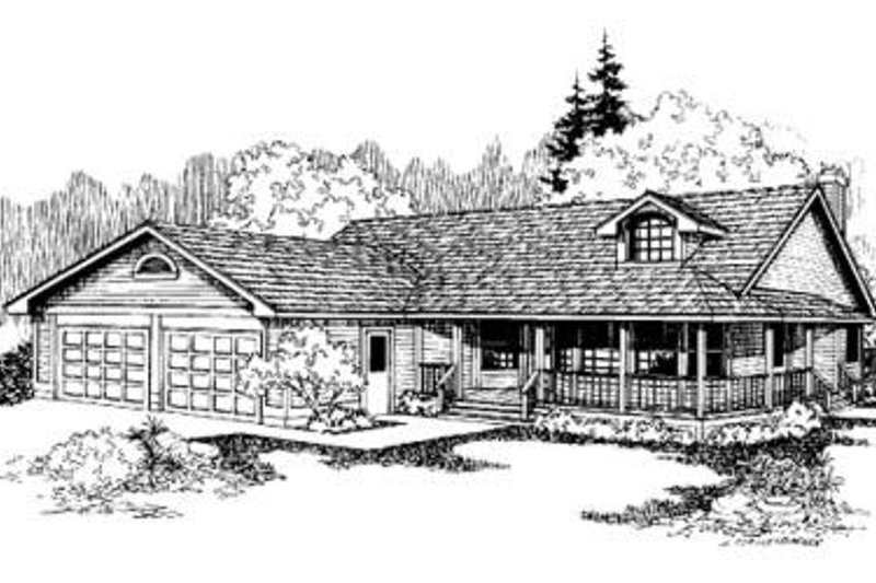Country Style House Plan - 3 Beds 2.5 Baths 2180 Sq/Ft Plan #60-329
