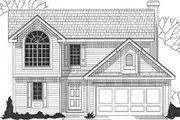 Traditional Style House Plan - 3 Beds 2.5 Baths 1552 Sq/Ft Plan #67-470 