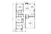 Craftsman Style House Plan - 3 Beds 2 Baths 1603 Sq/Ft Plan #53-549 