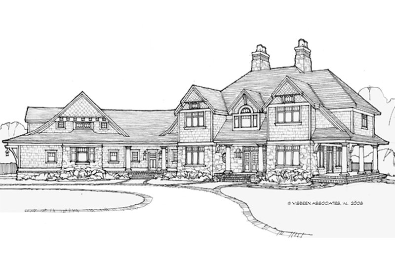 Home Plan - Exterior - Front Elevation 3 for Craftsman House Plan #928-104 - 4 bed, 3 bath