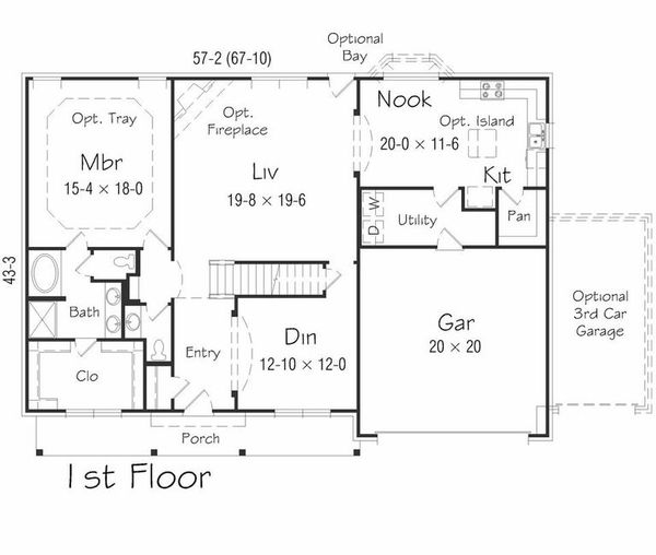 Floor Plan - Main Floor Plan #329-384