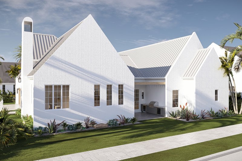 House Blueprint - Exterior - Other Elevation 4 for Beach House Plan #455-757 - 3 bed, 2.5 bath