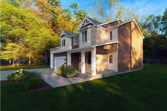 Exterior - Other Elevation for Farmhouse House Plan #1111-15 - 4 bed, 2.5 bath