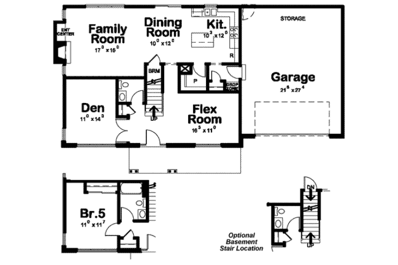 Dream House Plan - Floor Plan - Main Floor for Traditional House Plan #20-1797 - 4 bed, 4 bath