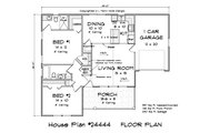 Cottage Style House Plan - 2 Beds 2 Baths 997 Sq/Ft Plan #513-2261 