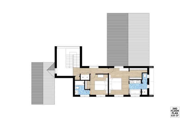 Modern Floor Plan - Upper Floor Plan #933-7
