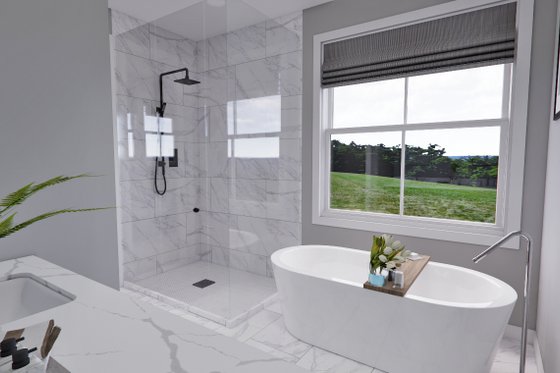 Interior - Master Bathroom 1 for Traditional House Plan #51-1297 - 3 bed, 3.5 bath