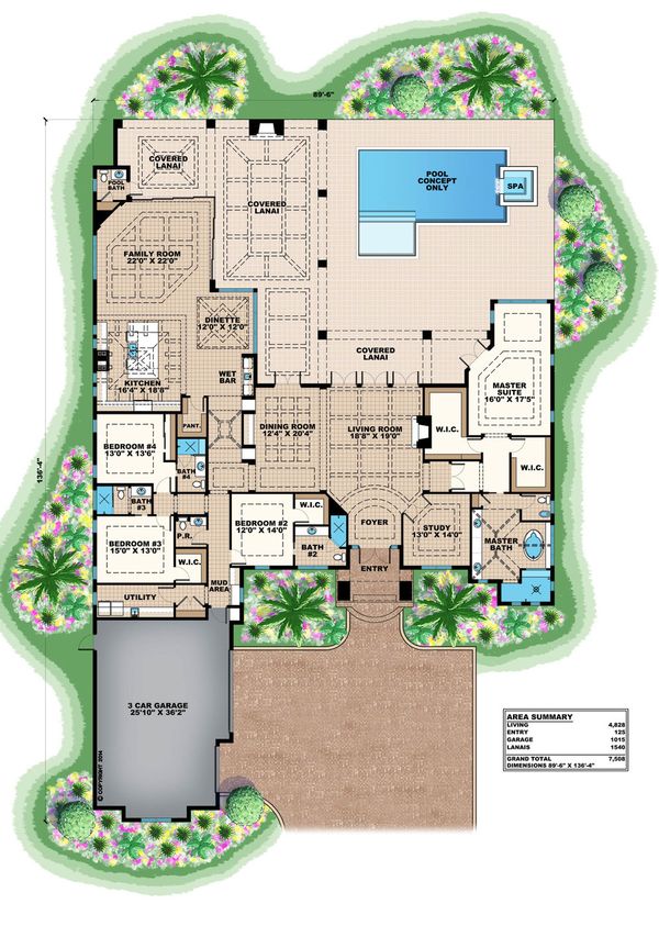 European Floor Plan - Main Floor Plan #27-494