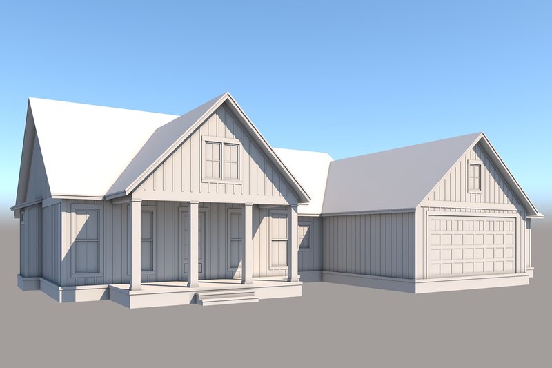 Dream House Plan - Exterior - Front Elevation 3 for Farmhouse House Plan #430-316 - 3 bed, 2.5 bath