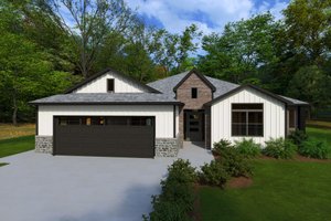 Craftsman Exterior - Front Elevation Plan #1111-9