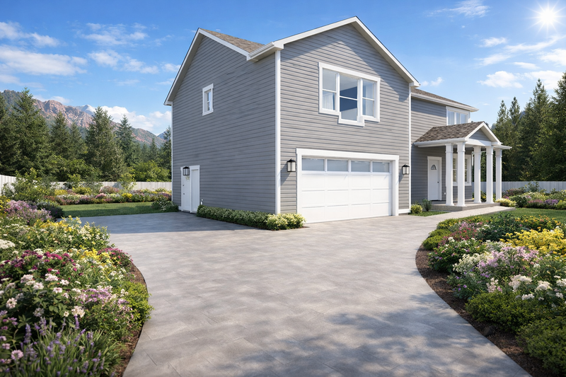 House Blueprint - Exterior - Front Elevation 4 for Traditional House Plan #1060-472 - 3 bed, 2.5 bath