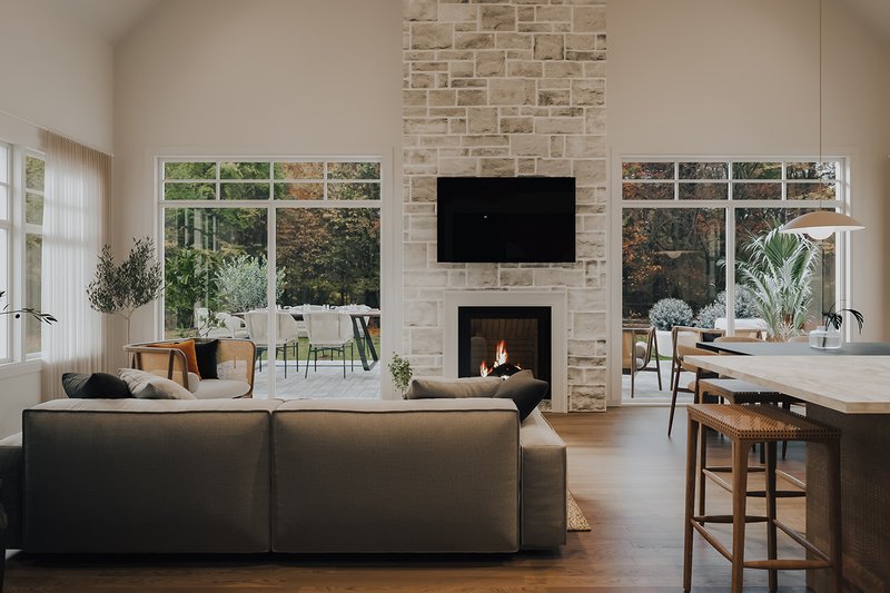 Home Plan - Interior - Family Room 1 for Cottage House Plan #23-2905 - 2 bed, 1 bath