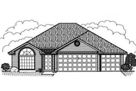 Exterior - Front Elevation for Traditional House Plan #65-218 - 3 bed, 2 bath