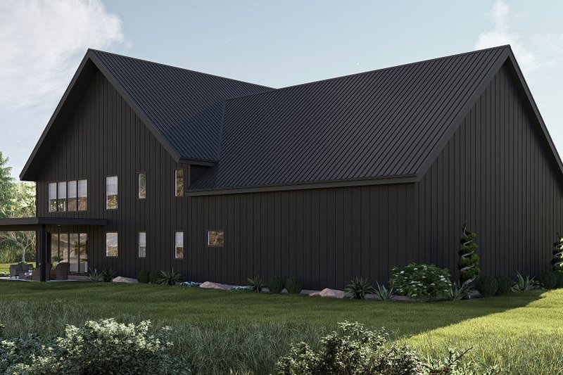 House Blueprint - Exterior - Other Elevation 1 for Barndominium House Plan #455-385 - 6 bed, 5.5 bath