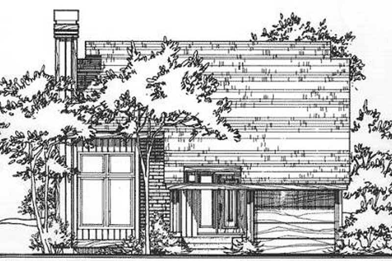 House Blueprint - Ranch Exterior - Front Elevation Plan #320-322