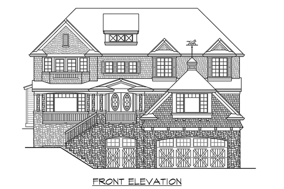 Exterior - Other Elevation for Craftsman House Plan #132-163 - 4 bed, 2.5 bath