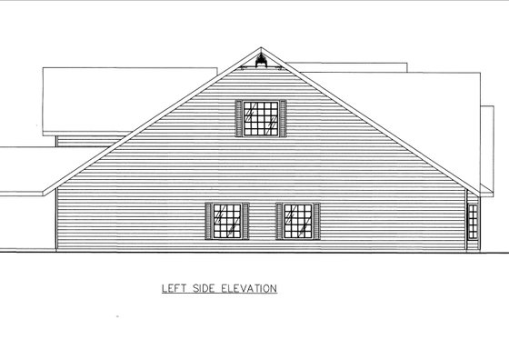 Exterior - Other Elevation for Country House Plan #117-265 - 15 bed, 16 bath