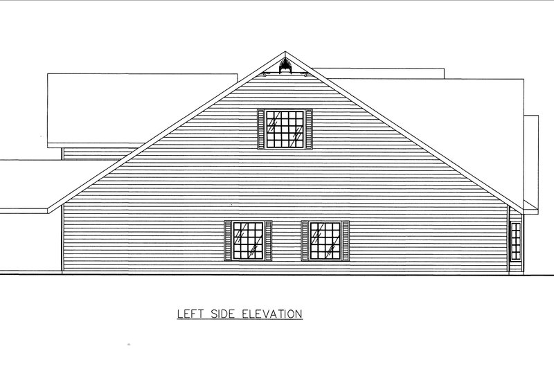 House Plan Design - Exterior - Other Elevation for Country House Plan #117-265 - 15 bed, 16 bath