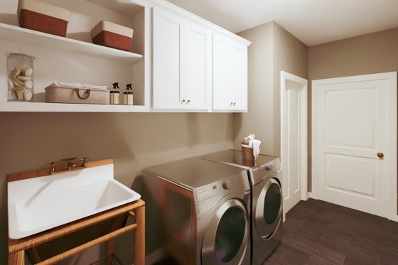 Interior - Laundry for Farmhouse House Plan #44-280 - 4 bed, 2 bath