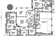 European Style House Plan - 4 Beds 3 Baths 2838 Sq/Ft Plan #310-1279 