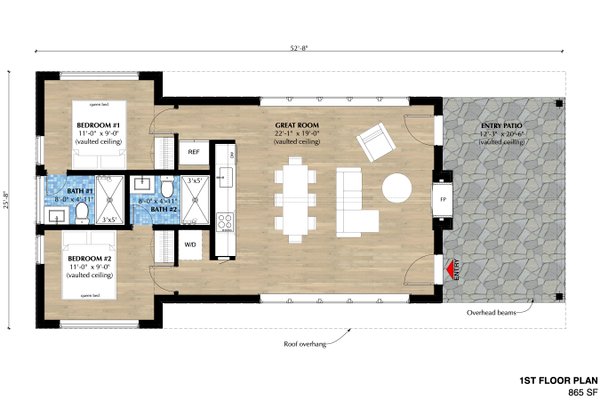 Cottage Floor Plan - Main Floor Plan #933-17