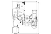 Mediterranean Style House Plan - 5 Beds 5 Baths 6524 Sq/Ft Plan #135-160 
