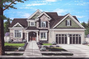 Traditional Exterior - Front Elevation Plan #46-873