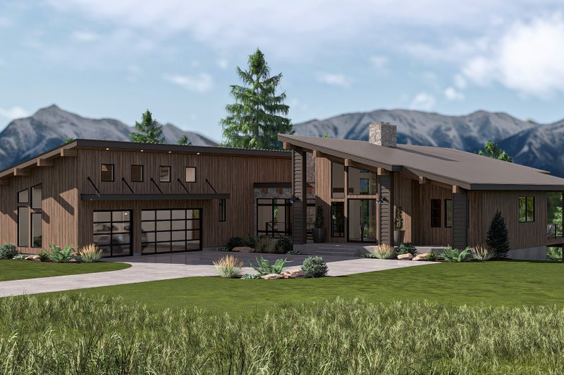 Home Plan - Exterior - Other Elevation 7 for Modern House Plan #455-814 - 1 bed, 1.5 bath