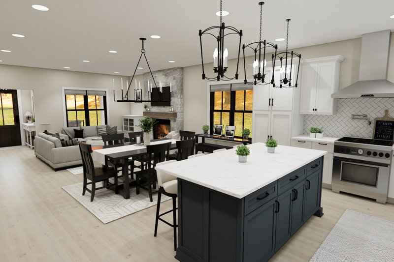 House Design - Interior - Kitchen for Farmhouse House Plan #51-1389 - 3 bed, 2.5 bath