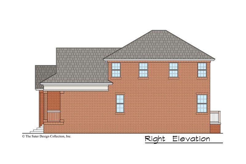 Home Plan - Exterior - Other Elevation 1 for Traditional House Plan #930-497 - 4 bed, 3 bath
