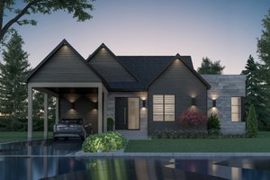 Modern Exterior - Front Elevation Plan #23-2780