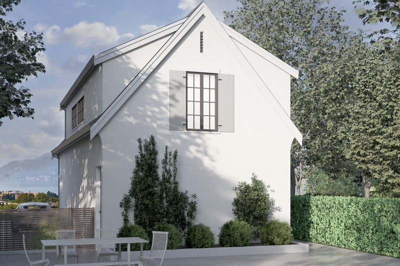 Home Plan - Exterior - Rear Elevation 2 for Farmhouse House Plan #1114-55 - 1 bed, 1 bath