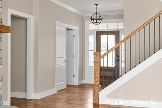 Interior - Entry for Cottage House Plan #929-1108 - 4 bed, 3 bath