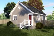 Bungalow Style House Plan - 3 Beds 2 Baths 1092 Sq/Ft Plan #79-116 Exterior 