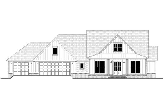 Exterior - Front Elevation 4 for Farmhouse House Plan #430-258 - 3 bed, 2.5 bath