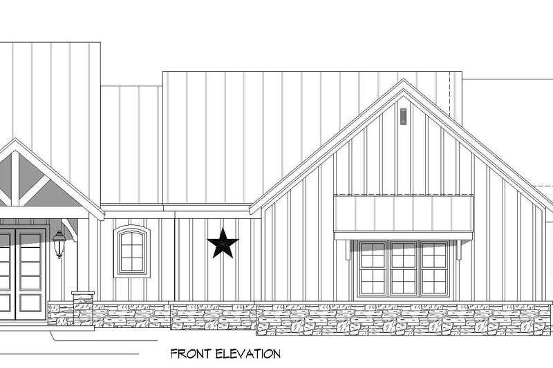 Dream House Plan - Exterior - Front Elevation 3 for Farmhouse House Plan #932-1259 - 4 bed, 2.5 bath