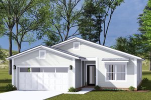 House Blueprint - Ranch Exterior - Front Elevation Plan #513-2309