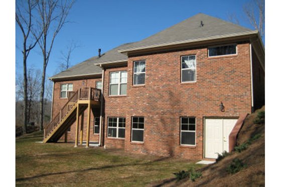 Exterior - Rear Elevation for European House Plan #437-22 - 3 bed, 2 bath