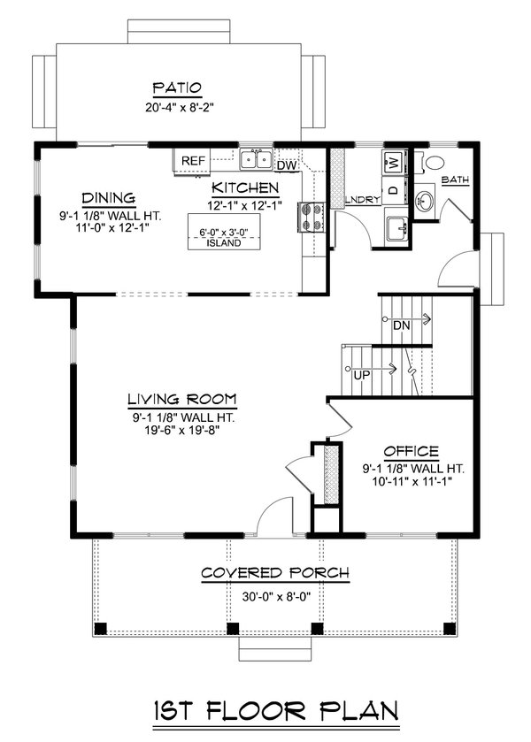 House Blueprint - Farmhouse Floor Plan - Main Floor Plan #1064-411