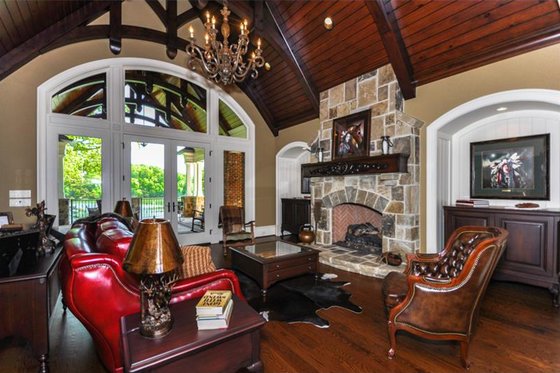 Interior - Family Room 1 for Craftsman House Plan #54-385 - 4 bed, 4 bath