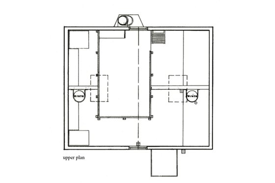 Floor Plan - Upper Floor for Cottage House Plan #511-1 - 1 bed, 1 bath