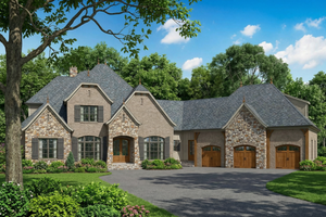 House Plan Design - European Exterior - Front Elevation Plan #17-2498